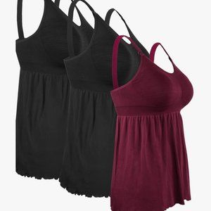NWOT 3 Maternity Nursing Tank Tops, Size 3XL